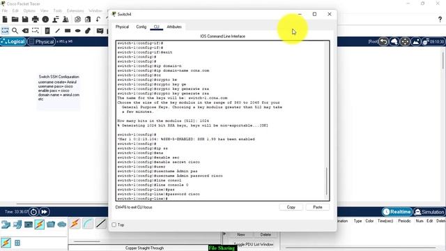 How to Create a Switch SSH Configuration in Cisco Packet Tracer in Bangla Tutorial.... смотреть онлайн