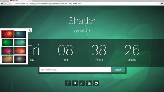 Shader 3D - Real 3D New Tab Page for Chrome смотреть онлайн