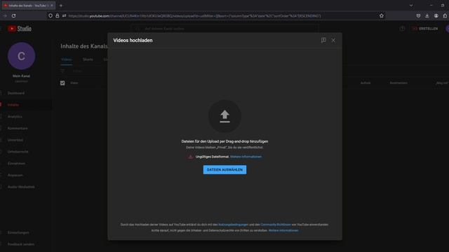 Inhalte des Kanals YouTube Studio – Mozilla Firefox 2024 03 17 10 58 56 смотреть онлайн