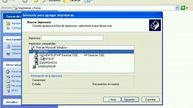 Conectar impresora de rede Windows XP смотреть онлайн