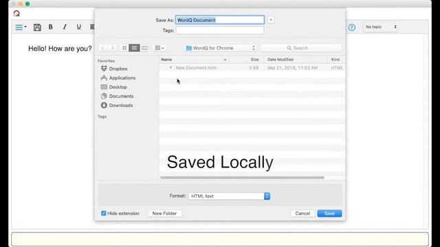 WordQ for Chrome - Using the Save Button when Online vs Offline смотреть онлайн