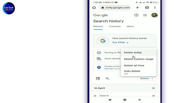 Chrome History Kaise Delete Kare || How to Delete Google Chrome History in Hindi || Cool Soch смотреть онлайн