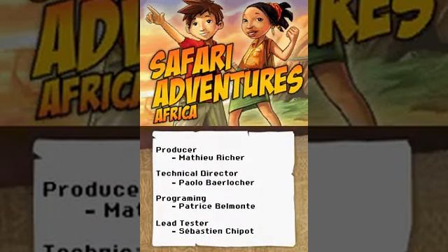 Safari Adventures: Africa (Credits - Nintendo DS - 2008/2009) смотреть онлайн