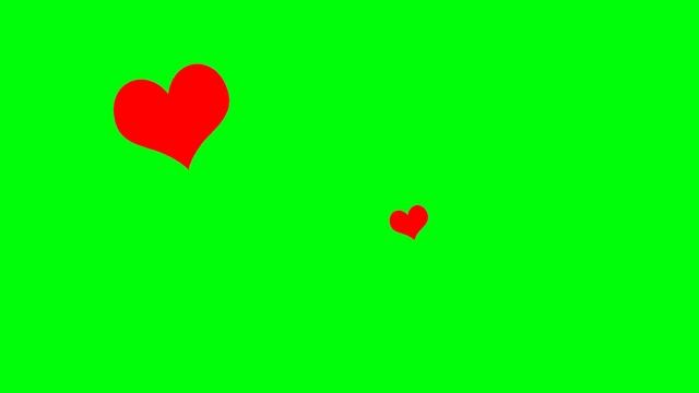 01 Hearts Out/In Chroma, green screen Transition use with track matte key смотреть онлайн