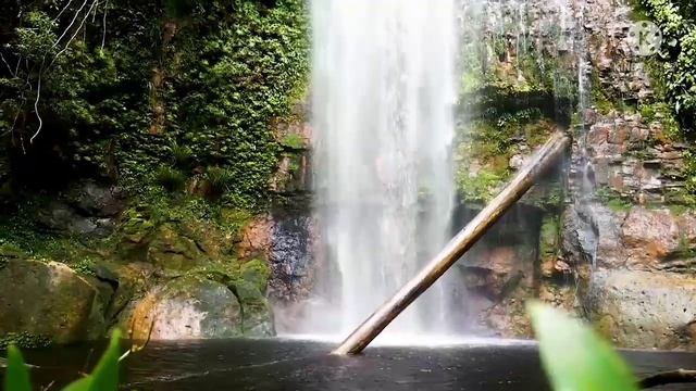 Relaxing Music for Sleep, Meditation video , Relaxing music soothing , waterfall dron short смотреть онлайн
