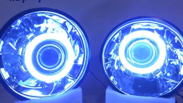 Jeep Wrangler HID projector headlights angel eyes devil eyes halos HIDprojectors.com смотреть онлайн