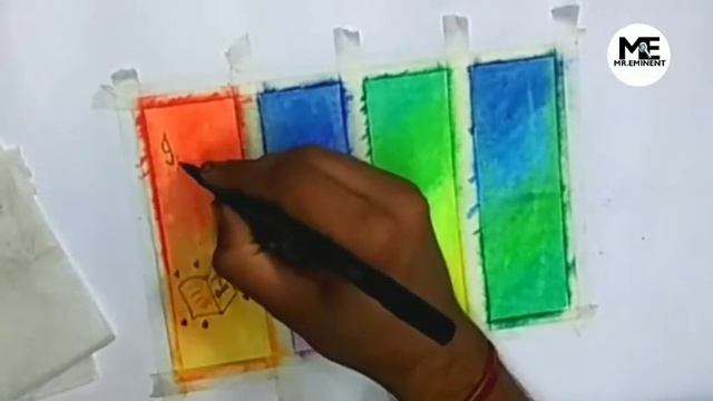 Make easy Bookmarks using Oil pastel colours || Mr. eminent || смотреть онлайн