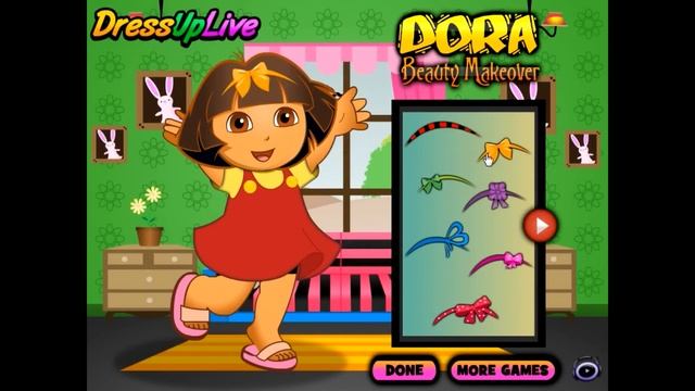 Dora the Explorer - Dora Beauty Makeover Adventure - Best Fun Game for Children in English HD смотреть онлайн