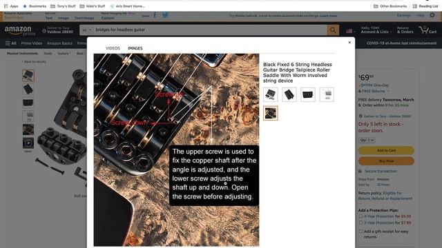 Grote Headless Guitar Bridge - Tips For Setting Intonation - Licensed By KD Patent
