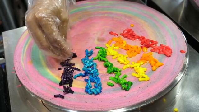 Разноцветный БЛИНЧИК 🍭 Тайская уличная еда👨🏼🍳