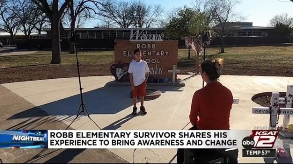 ‘I was very brave’: Robb Elementary survivor shares his story during National Gun Violence Survi...