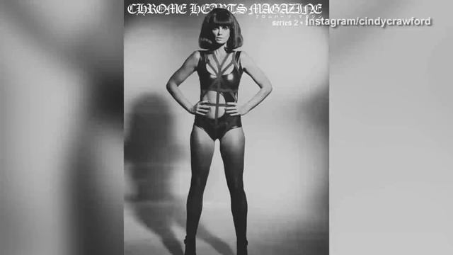Cindy Crawford shares cover of Chrome Hearts Magazine with Kaia смотреть онлайн