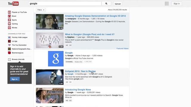 YouTube experimental interface inspired by Chrome's app launcher - 13-04-2013 смотреть онлайн