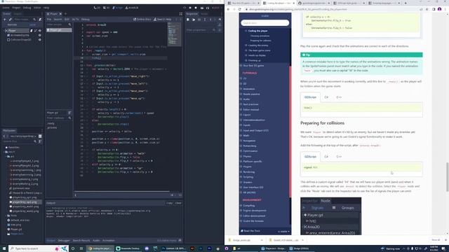 Learning Godot - Following the 2D Demo Tutorial смотреть онлайн