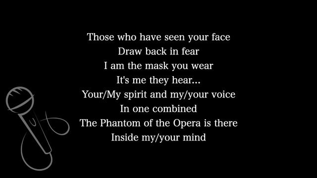【Karaoke Instrumental】The Phantom of the Opera / Andrew Lloyd Webber【Original Key】 смотреть онлайн