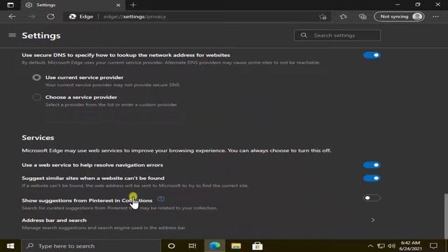 How to change default search engine in microsoft edge | Change Search in Edge | eTechniz.com 👍 смотреть онлайн