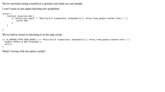 DevOps & SysAdmins: Block googlebot on a specific page using nginx смотреть онлайн