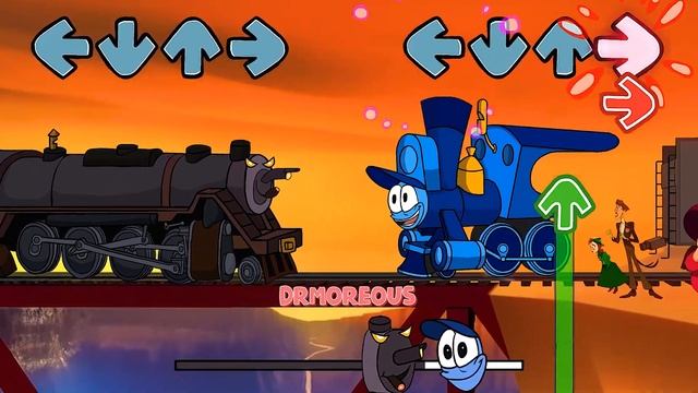 FNF NEW The Brave Locomotive Linus & Samson VS Bluey Engine - Friday Night Funkin' смотреть онлайн