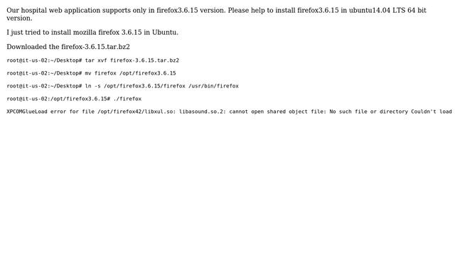 Ubuntu: How to install Firefox3.6.15 in ubuntu 14.04 LTS 64 bit OS? смотреть онлайн
