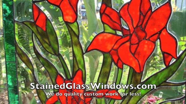 Custom stained glass windows made to order! stain glass leaded and artglass смотреть онлайн