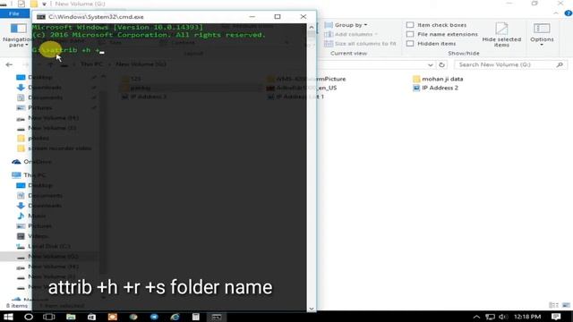 Advance Hidden Folders । cmd trick । All windows। смотреть онлайн