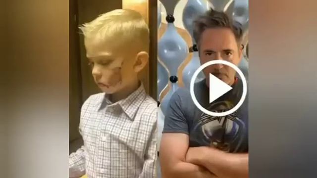 Robert Downey Jr. Promises to Give Brave Boy Bridger a Better Present Than Chris Evans! смотреть онлайн