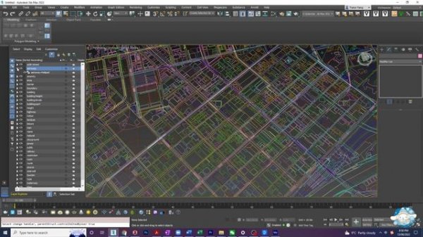 Maproom for 3DsMax extract OSM data and city model rapid-modelling