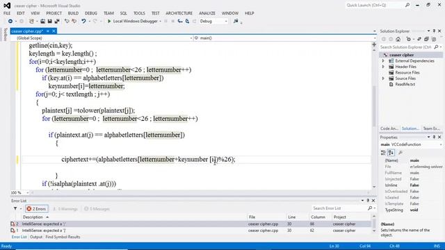 Data Security Lab: vigenere cipher , using visual c++ смотреть онлайн