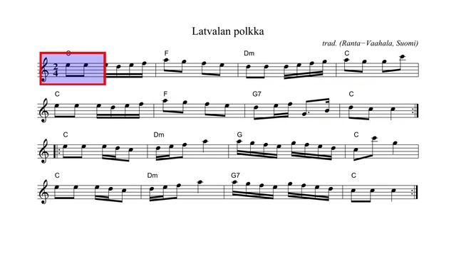 Finnish folk music with notes смотреть онлайн