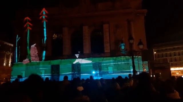 Le mapping sur l'opera de Lille pour l'ouverture de la fête L'animation 2016 (25 mars 2016) смотреть онлайн