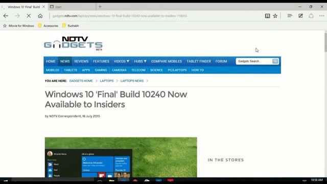 Windows 10 Final Version Build 10240 (RTM)! смотреть онлайн