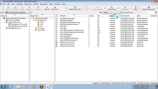 Using Surround SCM List Windows смотреть онлайн