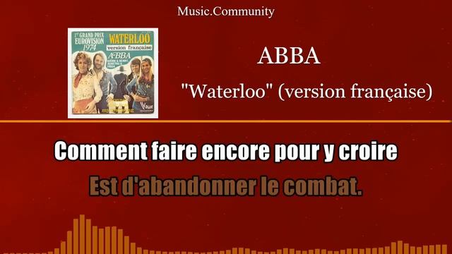 Karaoke - Abba - Waterloo (version Française) смотреть онлайн