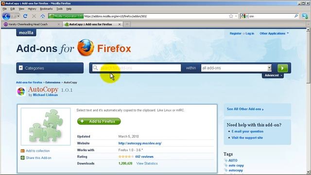 Firefox autocopy add-on смотреть онлайн