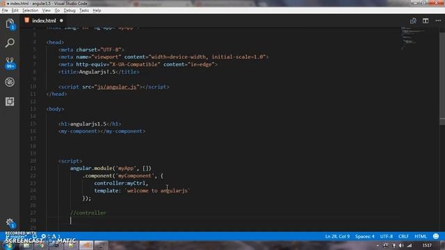 Angularjs 1.5 # Tutorial 1 смотреть онлайн
