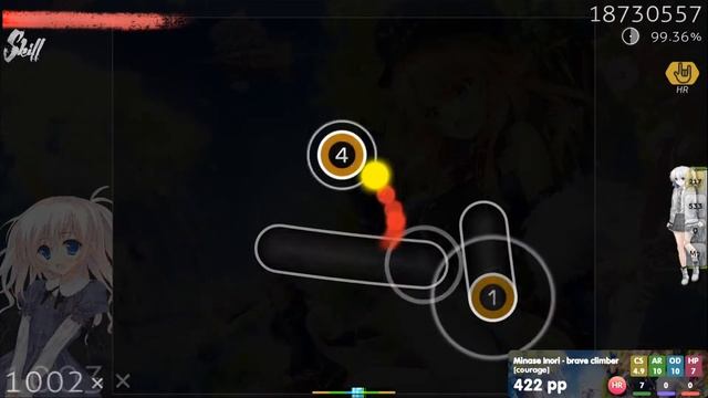 Minase Inori - brave climber [courage] +HR 99.56% FC 604pp смотреть онлайн
