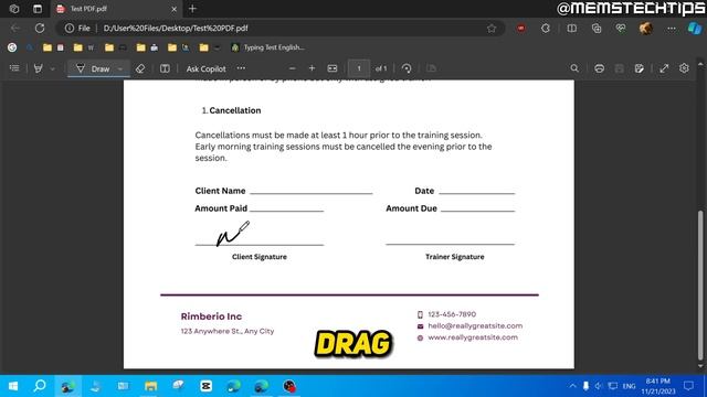 How to Add Signature in Microsoft Edge PDF (Tutorial) смотреть онлайн