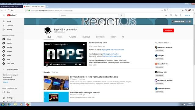 Virtualization in ReactOS using Microsoft Virtual PC 2007 смотреть онлайн
