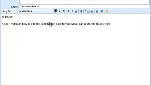 Adding the Send Button to Mozilla Thunderbird смотреть онлайн