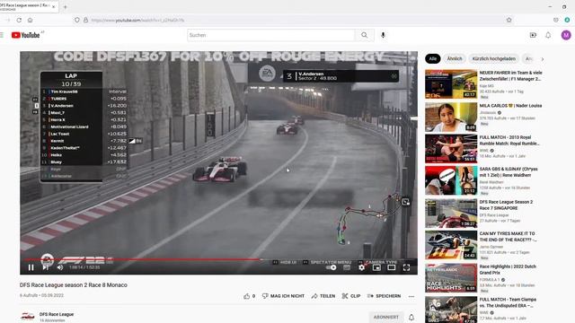 DFS Race League season 2 Race 8 Monaco YouTube – Mozilla Firefox 2022 09 05 13 32 03 смотреть онлайн