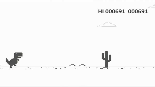 Chrome Dino(T-Rex) 1376 SCORE #EP1 смотреть онлайн