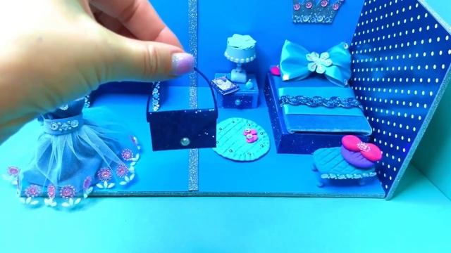 How to Build AMAZING Frozen Miniature House with 10 Room from Cardboard ❤️ DIY Miniature House смотреть онлайн