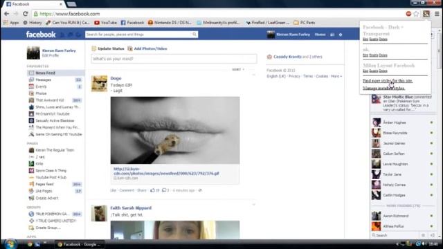 How to change your Facebook's Theme on Google Chrome смотреть онлайн