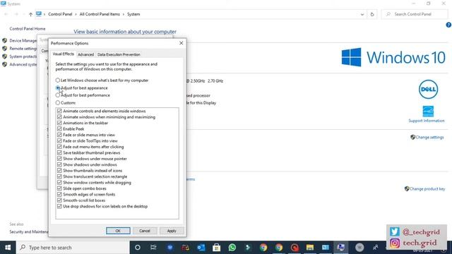 Disable Visual Effects in Windows 10 to Optimize Performance | How to Increase System Performance смотреть онлайн
