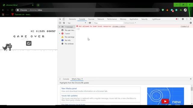 Chrome Dinosaur Game Hack Easy Method | 100% Working | Telugu | смотреть онлайн