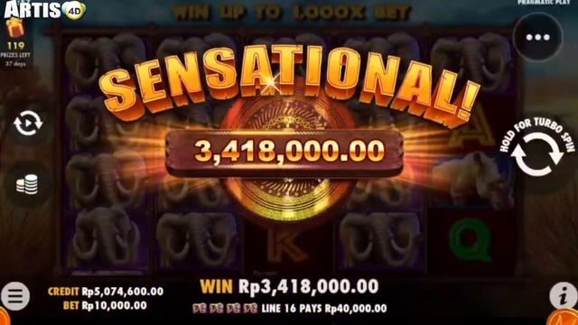 DAPAT JACKPOT DI SAFARI KING - PRAGMATIC PLAY смотреть онлайн