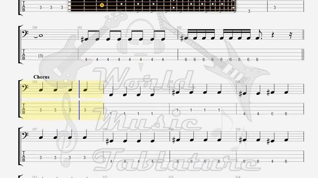 Edguy Vain Glory Opera BASS GUITAR TAB смотреть онлайн