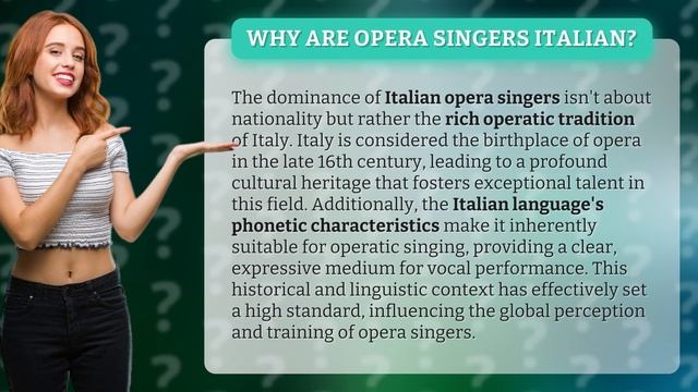 Why are opera singers Italian? смотреть онлайн