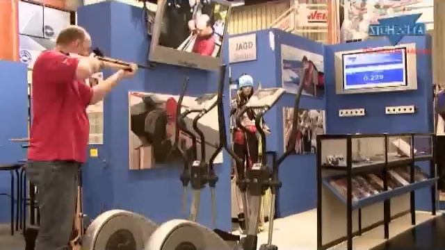 IWA 2008 ANSCHÜTZ LaserPower Biathlon Laserschiessen und Fitneß Kombination смотреть онлайн