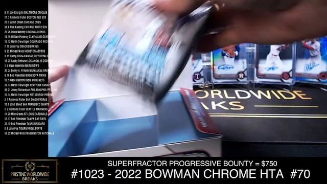 #1023 - 2022 BOWMAN CHROME HTA CASE #70 смотреть онлайн